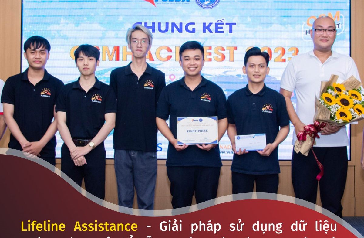 Chúc mừng dự án “Lifeline Assistance” của nhóm DTU-DZ gồm 5 sinh viên khoa CNTT, Đại học Duy Tân đã được chọn trao giải Nhất cuộc thi OSM Hackfest 2023.